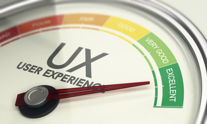 gauge with arrow pointing to the word excellent